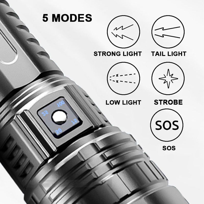 🎁Black Friday Sale – Zeitlich begrenzt 50%RABATT🎁Multifunktionale weiße Laser-Teleskop-Zoom-Taktik-Taschenlampe⚡