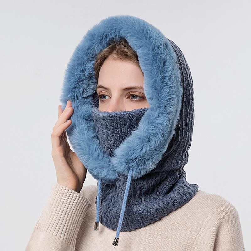 Women Ultra 3 In 1 Beanie Neck Warmer mit Gesichtsschutz