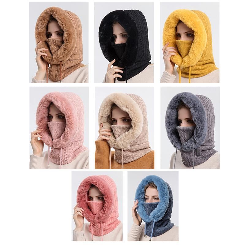Women Ultra 3 In 1 Beanie Neck Warmer mit Gesichtsschutz