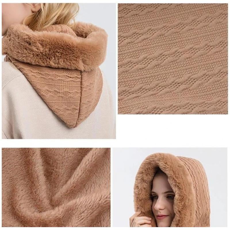 Women Ultra 3 In 1 Beanie Neck Warmer mit Gesichtsschutz