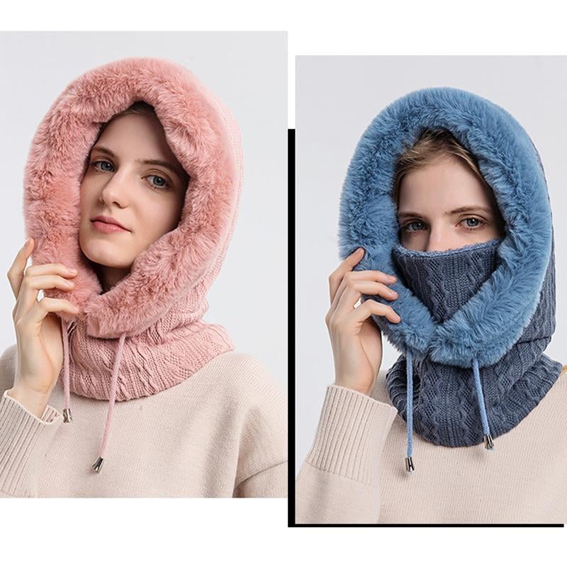 Women Ultra 3 In 1 Beanie Neck Warmer mit Gesichtsschutz