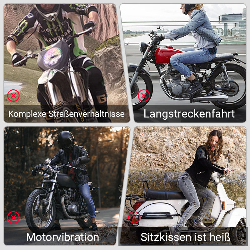 💥Druckreduzierendes, stoßdämpfendes, atmungsaktives Motorradsitzkissen