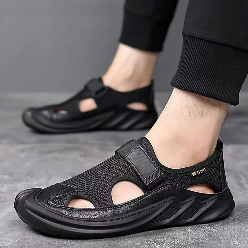 😘Herren Sommer Casual Breathable Mesh Soft Sole Sandalen