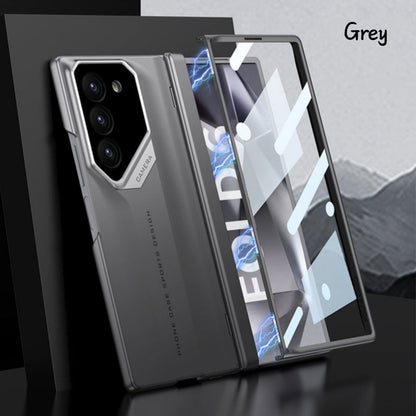 Faltbare Handyhülle mit Magnetscharnier und integriertem Design von Hülle und Folie--Samsung Galaxy Z Fold