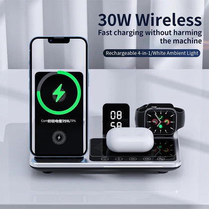 Neue Generation des schnellen Smart Touch 4 in 1 Wireless Charger für iPhone, Apple Watch und AirPods