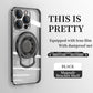 Magnetische Saugnapfhalterung Galvanisiert Klar Schutzhülle für das iPhone