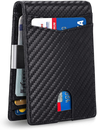 Elegante Business-Herren-Brieftasche aus echtem Leder mit Diebstahlschutz