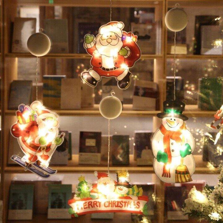 🎄🎅Weihnachten vorbestellen - Überraschungsangebote erhalten - Hängende Weihnachtsbeleuchtung im Fenster