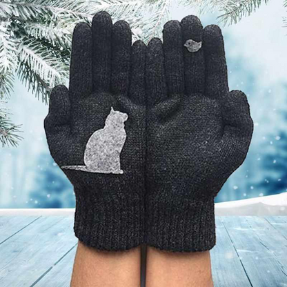 ❄️🎅Cat Fan Baumwollhandschuhe