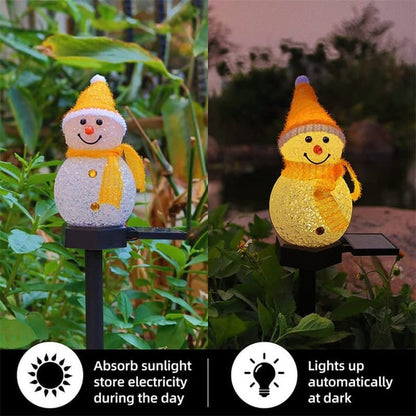 🎅Wasserdichte Solar-Schneemannlampe🥳