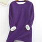Damen-Sweatshirt mit Rundhalsausschnitt, lässig, Baumwolle (S-5XL)