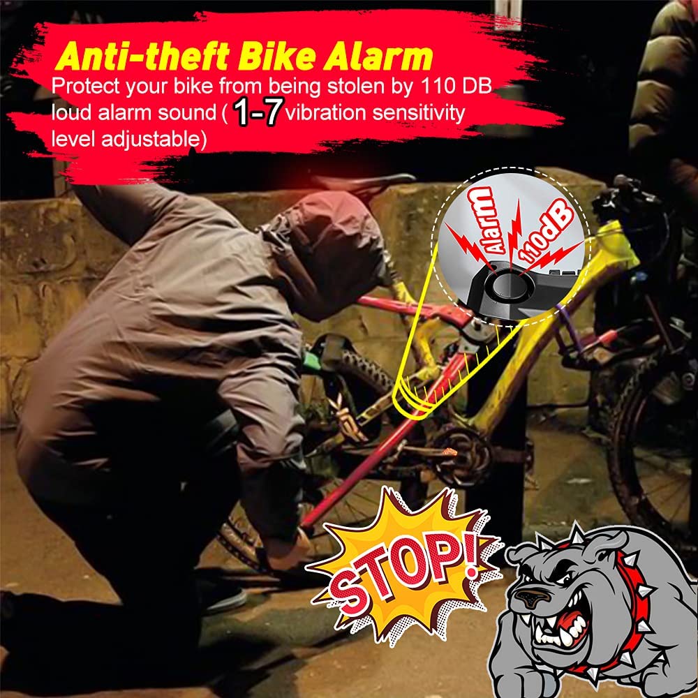 ✨Damit Sie sicher unterwegs sind 😎Multifunktionaler Fahrrad-Rücklichtalarm