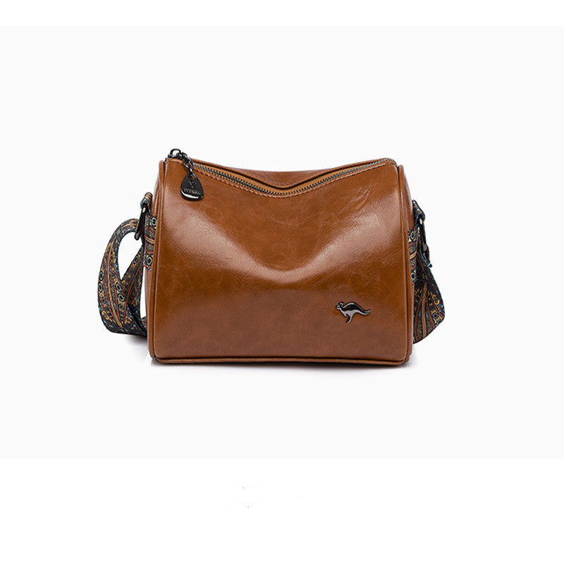 Pousbo® Retro Mode Leder Crossbody Umhängetasche