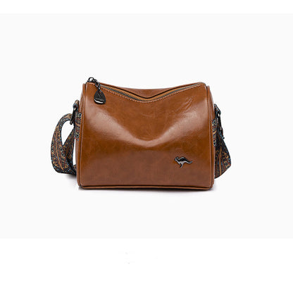 Pousbo® Retro Mode Leder Crossbody Umhängetasche