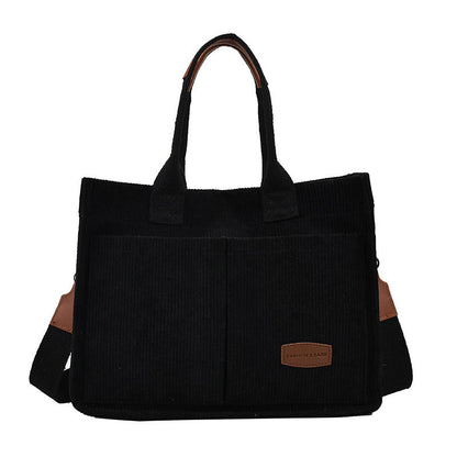 🎅🎄Christmas Early Sale 40% OFF🎄Corduroy Large Capacity Shoulder & Handbag