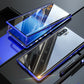 Magnetisches gehärtetes Glas Doppelseitige Handyhülle für Samsung