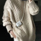Damen Strickjacke Pullover Pullover Kabelstrick Gekürzt Reißverschluss Solide Farbe vorne offen Stilvoll