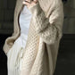 Damen Strickjacke Pullover Pullover Kabelstrick Gekürzt Reißverschluss Solide Farbe vorne offen Stilvoll