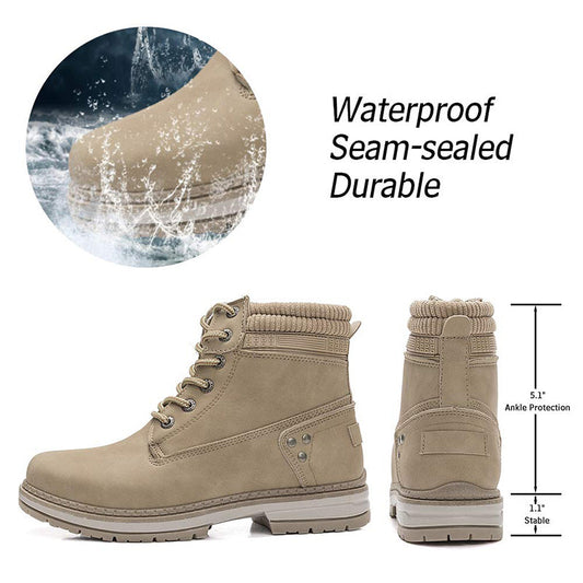 Ideales Geschenk - Wasser- und wetterfeste Knöchelschnürstiefel für Frauen zum Arbeiten, Wandern und Kämpfen