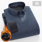 [Geschenk für Männer] Warmes Langarmhemd für Männer Falsches 2-Teiliges Hemd