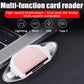 📲4-in-1 multifunction card reader with multiple connections